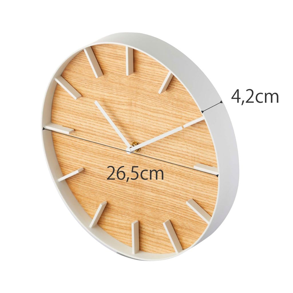 Amazon.com: YAMAZAKI Home Wall Clock - Modern Wood Home Decoration